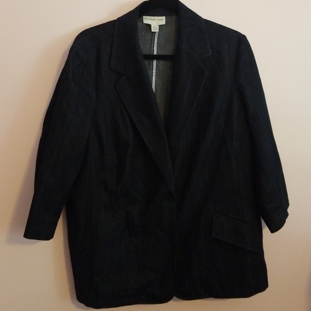 Coldwater Creek denim blazer